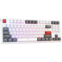 Клавиатура Royal Kludge RK-R87 RGB (белый, RK Red) фото 2
